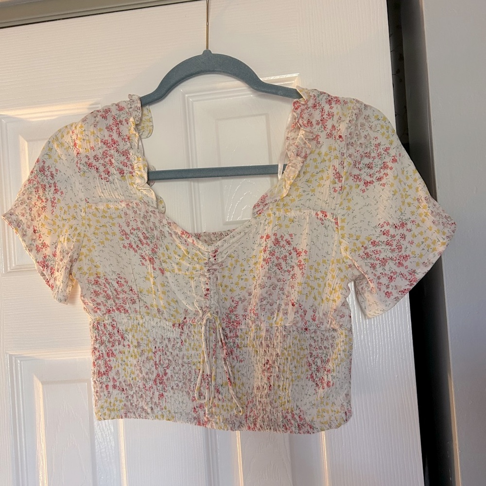 Floral crop top